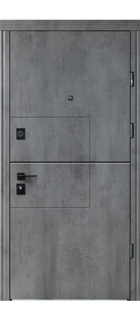 Двері вхідні Straj Quadro *Дуб табак*, 850x2040. Номер 1
