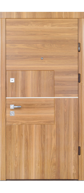 Двері вхідні Straj Quadro *Дуб табак*, 850x2040. Номер 0
