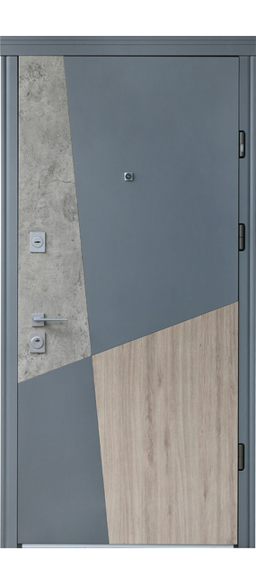 Двері вхідні Straj Sigma *Бетон темний*, 850x2040. Номер 0