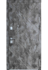 Двері вхідні Straj Spark 3D *Горіх темний*, 950x2040