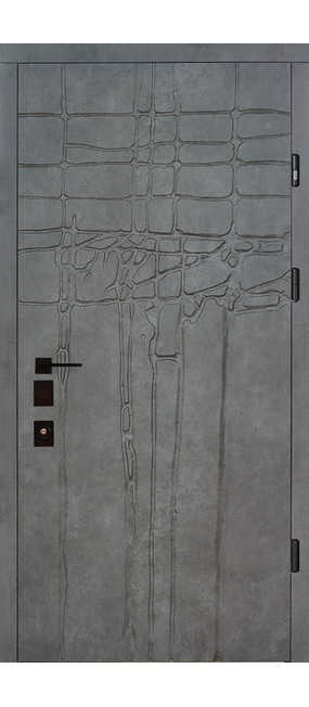 Двері вхідні Straj Stone *Горіх темний*, 950x2040. Номер 0