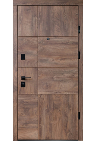 Двері вхідні Straj Terra S New *Горіх темний*, 950x2040
