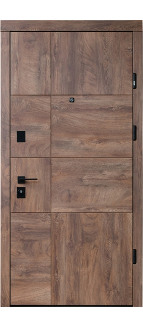 Двері вхідні Straj Terra S New *Горіх темний*, 850x2040. Номер 0