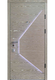 Двері вхідні Straj Vesta light *Горіх темний*, 950x2040