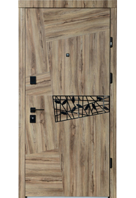 Двері вхідні Straj Vitrum *Горіх темний*, 950x2040