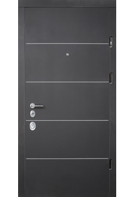 Двері вхідні Straj Solo *Горіх темний*, 950x2040