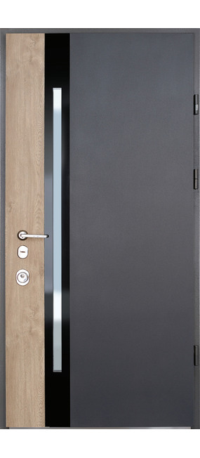 Двері вхідні Straj Proof Slim S *PF Дуб полярний*, 870x2050. Номер 0