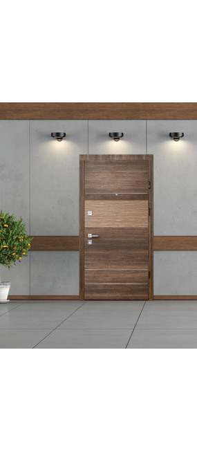 Двері вхідні Straj Bravis Plus *Дуб шале графіт*, 850x2040. Номер 3