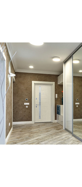 Двері вхідні Straj Delta (Glass) *Бетон темний*, 850x2040. Номер 1