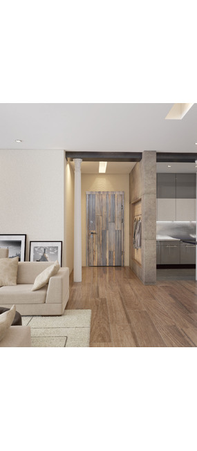 Двері вхідні Straj Madera *Бетон темний*, 850x2040. Номер 1