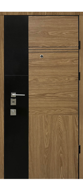 Двері вхідні Straj Safe Mottura Estela *Шпон горіх структурний*, 970x2050. Номер 0
