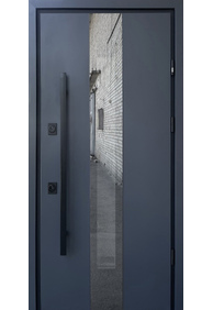 Двері вхідні Straj Proof Vega MAXI Proof Standard Mottura *Антрацит/білий атлас*, 970x2050