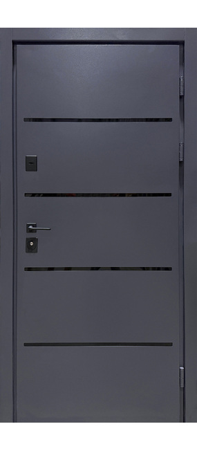 Двері вхідні TERMO/EKO Loft RAL 7024/Дуб Айс, 860x2050 R. Номер 0