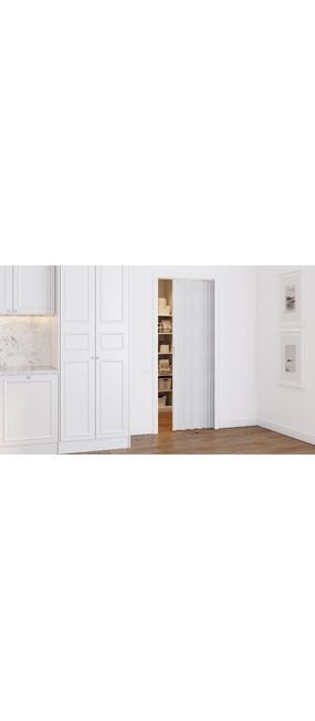 Двері-гармошка Vinci Decor Melody АРКТИЧНИЙ БІЛИЙ, 820x2030. Номер 1