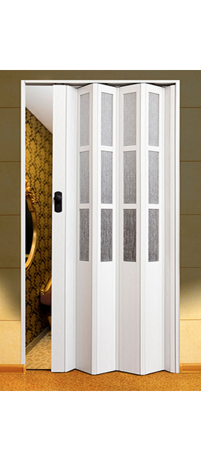 Двері-гармошка Vinci Decor Simfonia АРКТИЧНИЙ БІЛИЙ, 860x2030. Номер 0