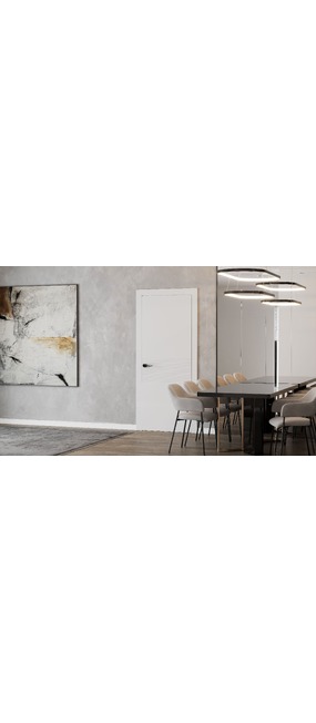 Двері міжкімнатні COMEO PORTE Secret Select Graffiata 5 Bianco, 900x2500. Номер 4