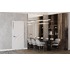 Двері міжкімнатні COMEO PORTE Secret Select Graffiata 5 Bianco, 900x2500. Номер 3