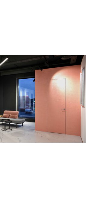 Двері прихованого монтажу COMEO PORTE Grezza Inizio Grezza Slim A (грунтівка: Білий), 900x2500. Номер 1