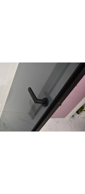 Двері прихованого монтажу COMEO PORTE Luxury Line Rasovetro Vetro laccato nero/grigio standart, 900x2500. Номер 2