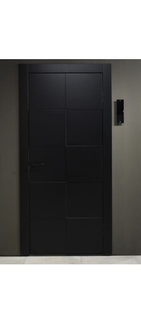 Двері міжкімнатні COMEO PORTE Scacco grigio RAL 9005, 880x2040. Номер 1
