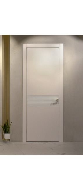 Двері міжкімнатні COMEO PORTE Secret Select Graffiata 5 Bianco, 900x2500. Номер 2