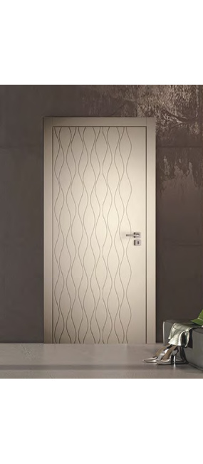 Двері міжкімнатні COMEO PORTE Dell’onda 1 Ostrika bianco, 800x2100. Номер 1