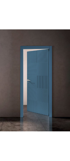 Двері міжкімнатні COMEO PORTE Graffiata 6 RAL 5009, 800x2100. Номер 0
