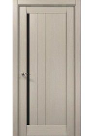 Двері міжкімнатні Папа Карло Millenium ML-611 (чорне скло) -Дуб кремовий-, 710x2000