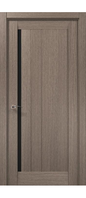 Двері міжкімнатні Папа Карло Millenium ML-611 (чорне скло) -Дуб сірий-, 610x2000. Номер 0