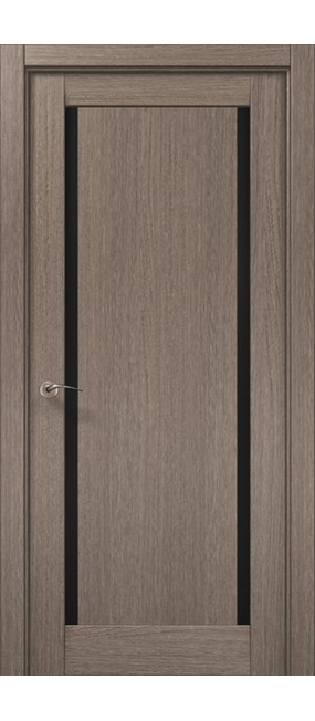 Двері міжкімнатні Папа Карло Millenium ML-62 (скло чорне) -Дуб сірий-, 610x2000. Номер 0