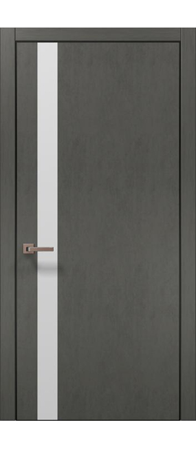 Двері міжкімнатні Папа Карло Plato PL-04 -Бетон сірий-, 810x2000. Номер 0