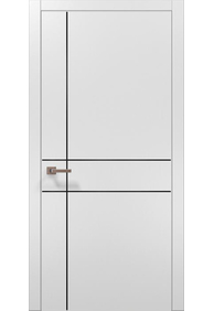 Двері міжкімнатні Папа Карло Plato PL-30 -Білий матовий-, 810x2000