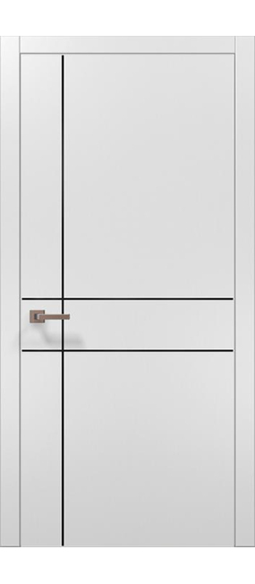 Двері міжкімнатні Папа Карло Plato PL-30 -Білий матовий-, 810x2000. Номер 0
