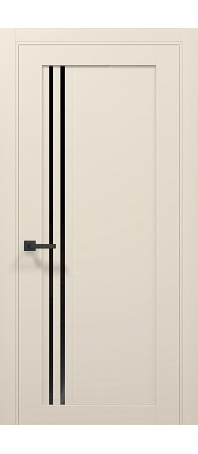 Двері міжкімнатні Папа Карло TETRA T-09 (BLK) -Кремовий матовий-, 610x2000. Номер 0