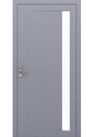 Двері міжкімнатні RODOS LOFT ARRIGO півскло /RAL  7036/, 870x2040