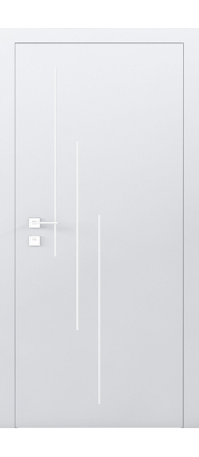 Двері міжкімнатні RODOS CORTES Prima 3V /Білий матовий/, 600x2000. Номер 0