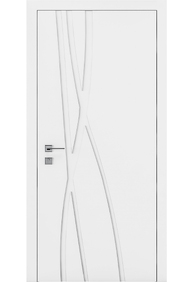 Двері міжкімнатні RODOS CORTES Prima ФРЕЗЕРОВКА 14 /Білий матовий/, 600x2000