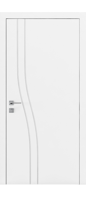 Двері міжкімнатні RODOS CORTES Prima ФРЕЗЕРОВКА 7 /Білий матовий/, 600x2000. Номер 0