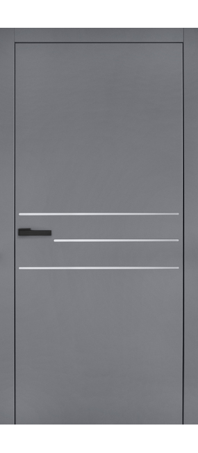 Двері міжкімнатні RODOS CORTES Prima 3G Inside /RAL 7040/, 860x2240. Номер 0
