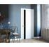 Двері міжкімнатні RODOS LOFT BERTA V (чорний глянець) /Білий матовий/, 600x2000. Номер 1