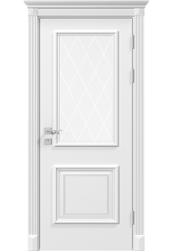 Двері міжкімнатні RODOS SIENA Laura скло (КР) /Білий матовий/, 600x2000