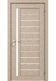 Двері міжкімнатні RODOS MODERN Bianca півскло /Каштан беж/, 900x2000