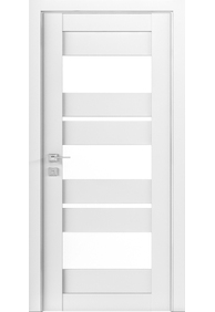 Двері міжкімнатні RODOS MODERN Polo скло /Білий матовий/, 600x2000