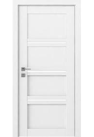 Двері міжкімнатні RODOS MODERN Quadro півскло /Білий матовий/, 600x2000