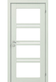Двері міжкімнатні RODOS MODERN Quadro скло /Каштан білий/, 900x2000