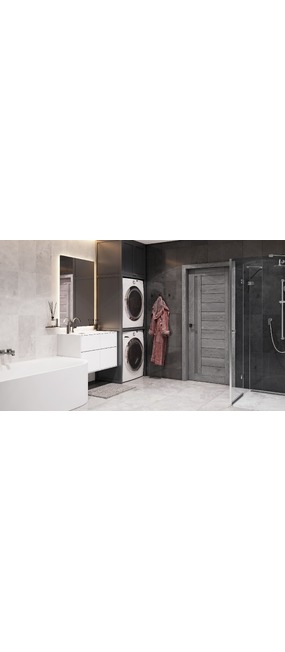 Двері міжкімнатні RODOS MODERN Bianca /Каштан сірий/, 800x2000. Номер 1