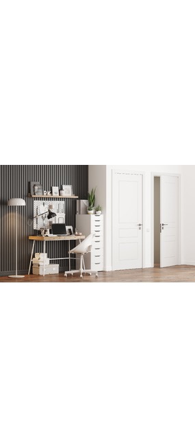 Двері міжкімнатні RODOS GRAND PAINT 4 /Білий матовий/, 600x2000. Номер 1